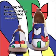Geometric Tulips Slip-On