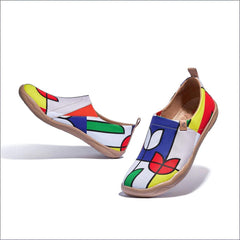 Geometric Tulips Slip-On