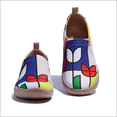 Geometric Tulips Slip-On