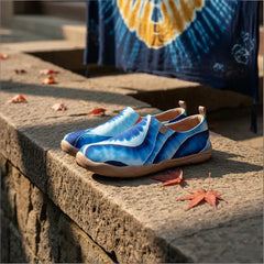 Indigo Waves Slip-On