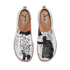 Man and Cat Slip-On