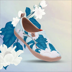 Minty Peony Slip-On