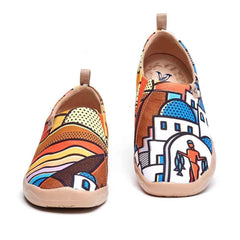 Sunset in Santorini Slip-On